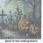 Graveyard Spooky Halloween Glass Cutting Board Large