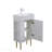 21.6" Vanity Base Only, Open Shelf On The Left, White-1073997325