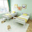 Lit superposé simple compact en bois massif de style classique pour chambre d'enfant