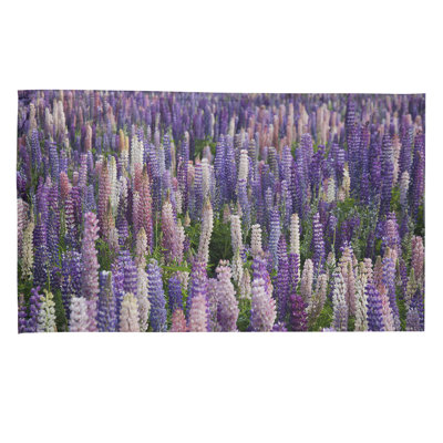 Serviette à thé blanc lavande