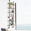 Tablettes murales à 6 niveaux style industriel Mestas
