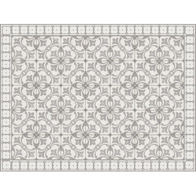 Emitt Vinyl Machine Printed Area Rug