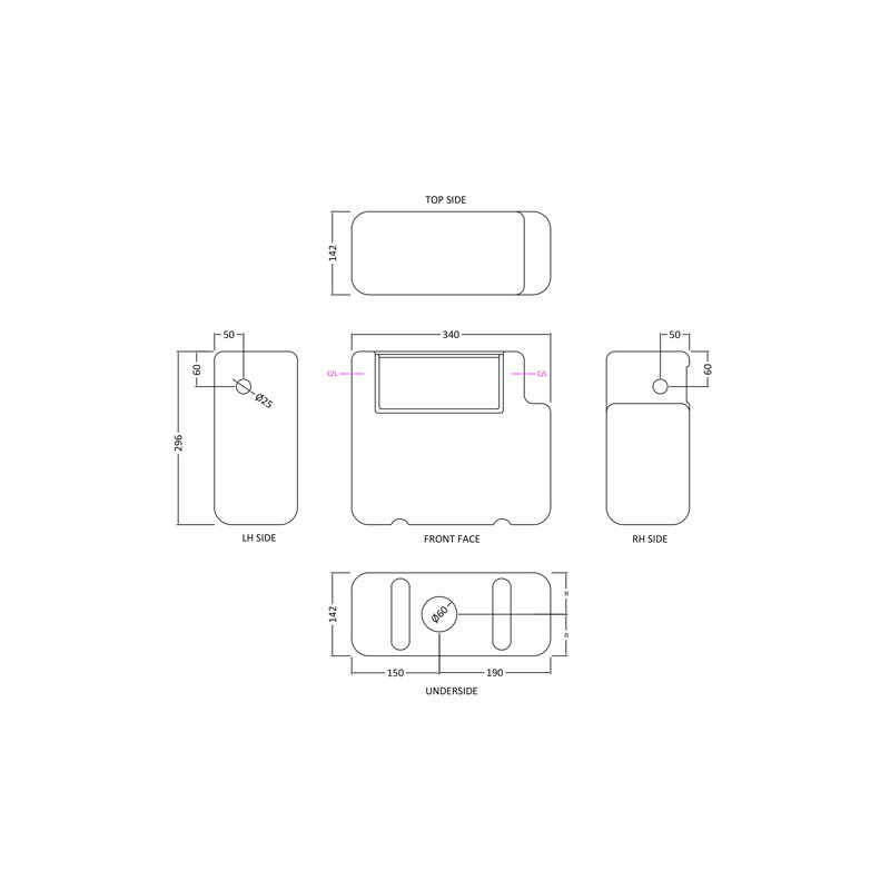 Dual Flush Concealed Cistern