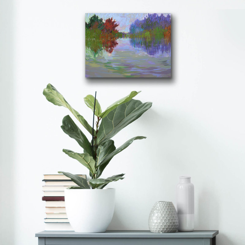 «Waterway VII» par Jane Schmidt, H 12 po x l 16 po