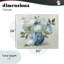 Vase ornemental avec toile d'hortensias, design par Nan-1390939517
