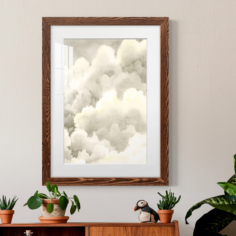 Tempête Storm Brew II matte encadrée - prête à être suspendue, H 20 po x l 17 po x P 1 po, Cadre brun