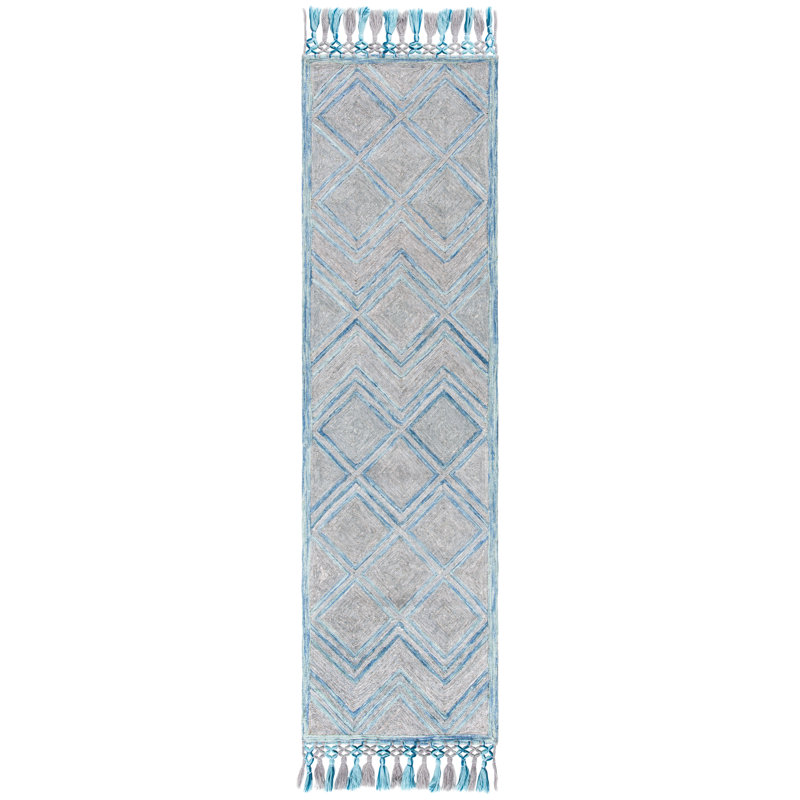 Cummings Hand Tufted Performance Geometric Rug, Runner 2'3" x 8'