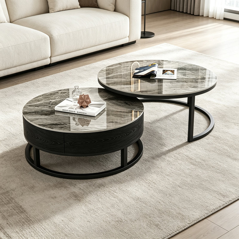 Forbell, 17.71" H x 23.62" W x 23.62" D, Gris / Noir