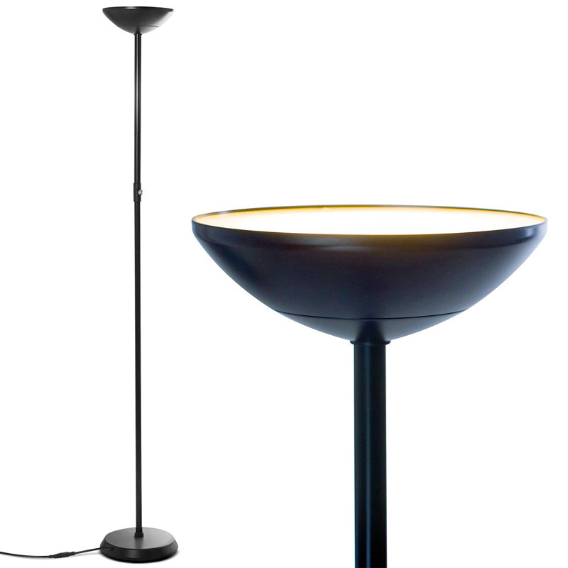 Lampe torchère sur pied 66 po Jacobus, Blanc
