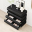 Commode 8 chambres noire - rangement fonctionnel pour une commode à 8 tiroirs, matériau épais et solide, stable-511580924