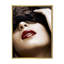 Portrait d'une femme moderne avec un masque - Photographie sur toile-59842364-59842358