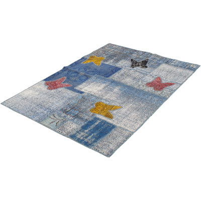 Tapis en laine rouge foncé 5 pi 8 po x 8 pi 2 po à la main one-of-kind-noué la 2010 kosak Boell