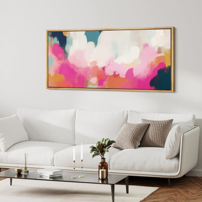 Abstraits coups de couleurs abstraites pastel
