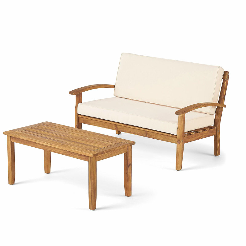 PEYTON LOVE SEAT + COFFEE TABLE, Beige