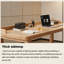 Bureau en bois massif brun Log Log pour étude à domicile, bureau et formation-2108052578