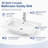 30-Inch White Ceramic Bathroom Sink, Fits 30-Inch Vanity,Pre-Drilled Faucet Hole,Modern Minimalist Design,Durable & Easy to Clean-132835540