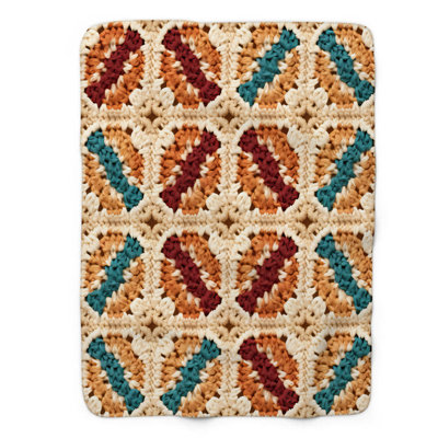 Jeté bohémien au crochet - 1 pièce Sher