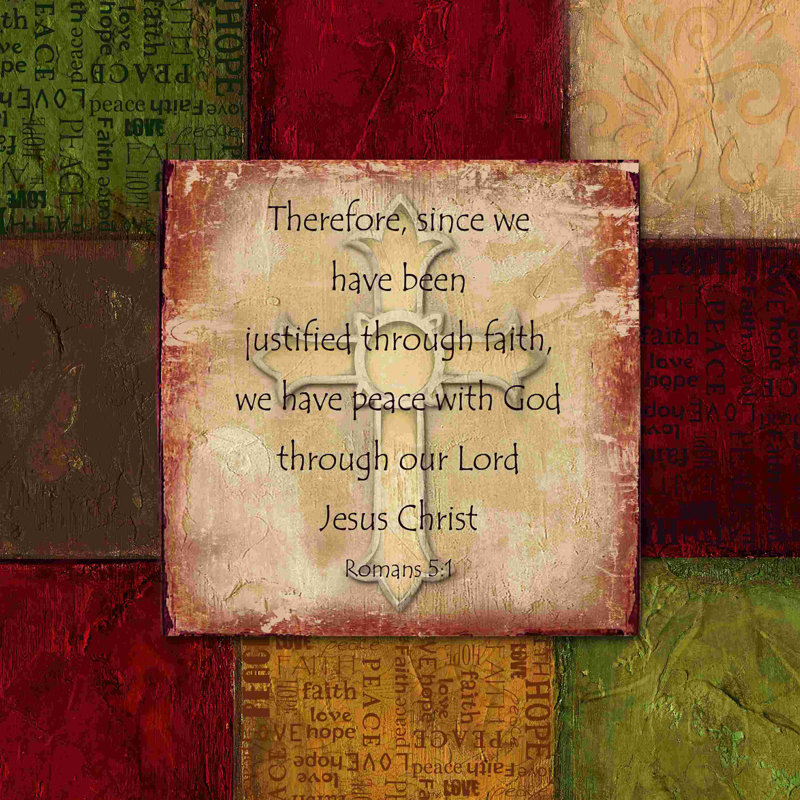 Faith Love Faith Hope Tiles - Impression sur toile tendue, H 36 po x l 36 po