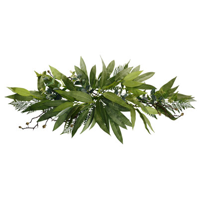 36" Eucalyptus Bay Leaf Willow Swag