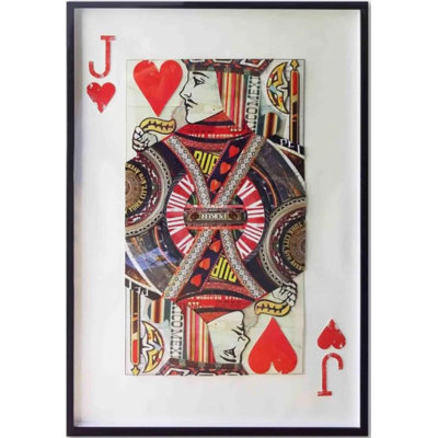 Carte de poker Jack Of Hearts, œuvre d'art