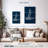 Mehar Sailboat On Blue Burlap I