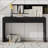 Rustic Console Table With 3 Fluted Drawers - Solid Wood Veneer Entryway Table Featuring Natural Wood Grain For Living Room, Hallway-986705045