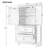 Stylish Bathroom Storage Cabinet – MDF Board Cabinet With Adjustable Shelf, Two Doors And Drawers For Ample Storage, Black-838264526