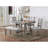 Wood Top Dining Table With Trestle Base