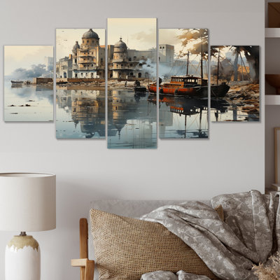 Cuba Havana Harbor II sur toile, reproduction de 5 pièces