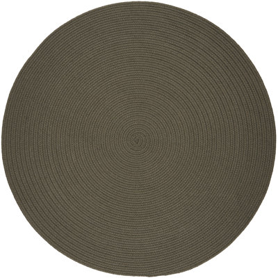 Tapis gris tressé à la main Smyth
