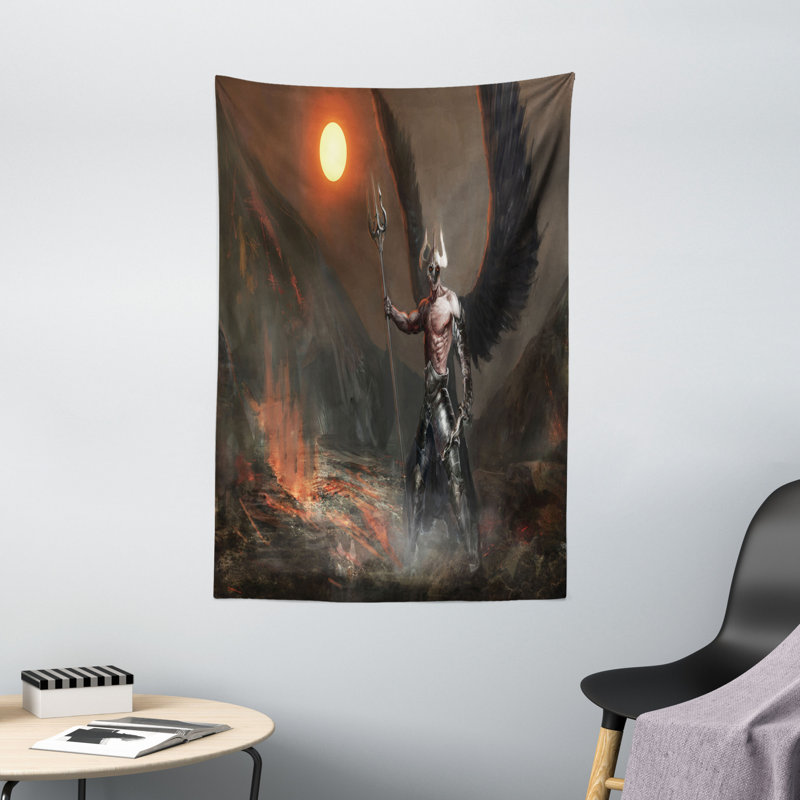 Polyester monde tapisserie fantaisie, H 60 po x l 40 po