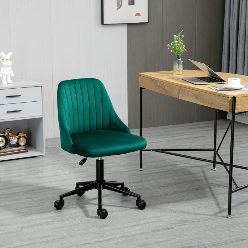 Chaise de bureau à dossier moyen Vinsetto, Vert