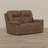 Brown Zero Gravity Dual Power Massage Loveseat