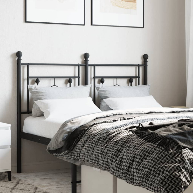Crotzer Headboard, Black, Small Double