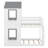Charming Wooden Twin - Over - Twin Bunk Bed With Roof Design-1100842787