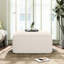 Revêtement carré en velours côtelé beige Corduroy