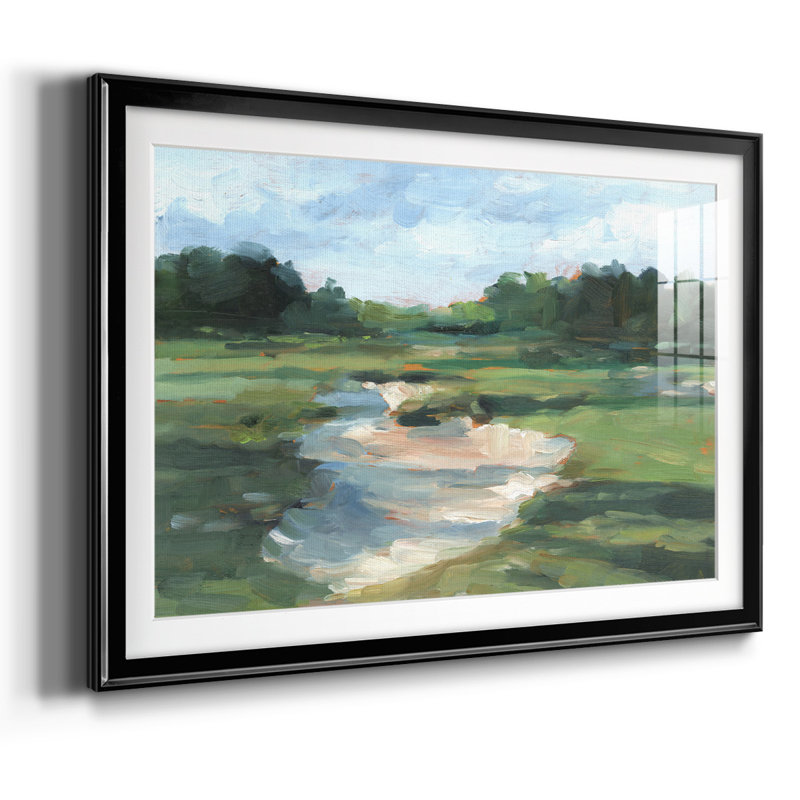 Golf Course Study I, reproduction d'art sur papier, H 19 po x l 27 po x P 1,5 po, Noir