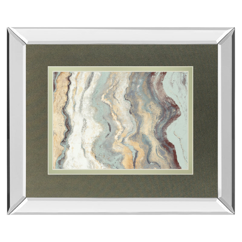 Art mural Cool Flow I - 34 po x 40 po - Cadre en miroir