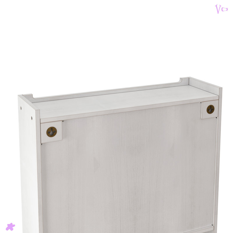 Armoire murale à double porte en verre pour salle de bain, cuisine, Blanchies