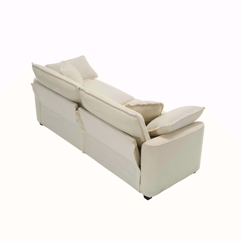 Canapé 2 places en tissu Modern, Beige