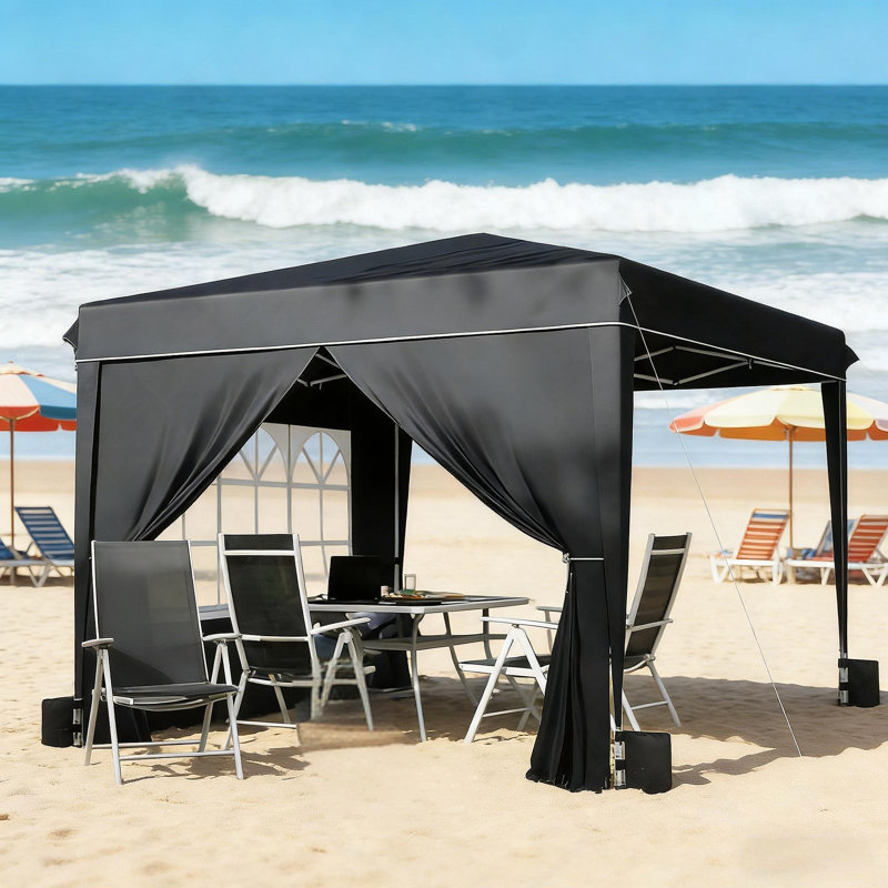 Abri escamotable 10X10, Black
