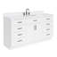 Meuble-lavabo simple en bois massif 66 po avec plateau en quartz Carrara de 1,5 po Thornaby-33309596-58680300