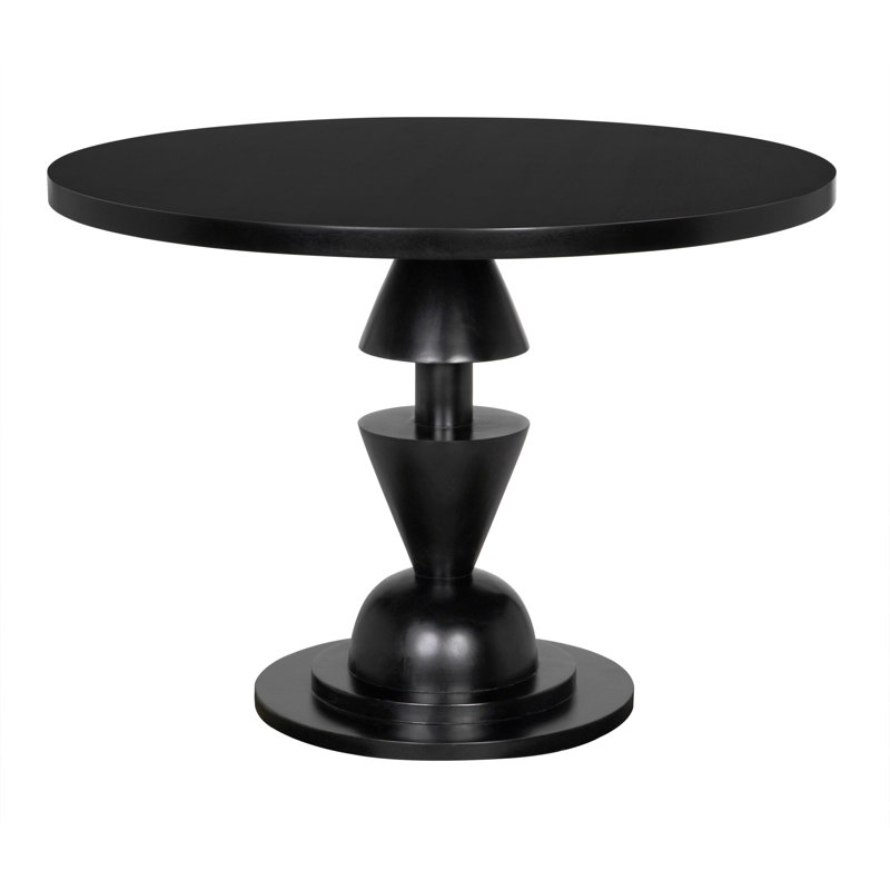 Varick Round Mahogany Wood Dining Table