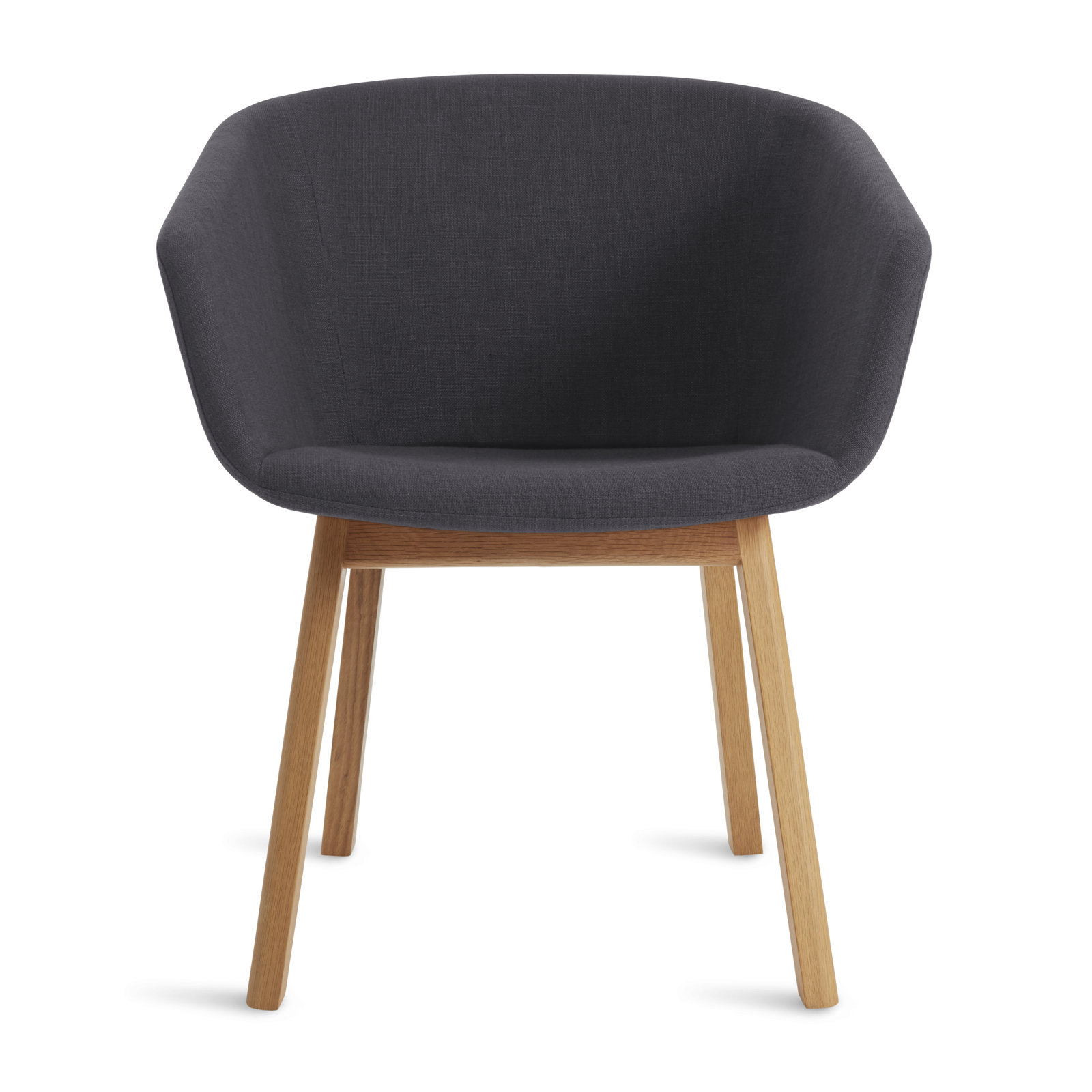 Host Velvet Oak Dining Armchair, Rostenkowski Blue, White Oak