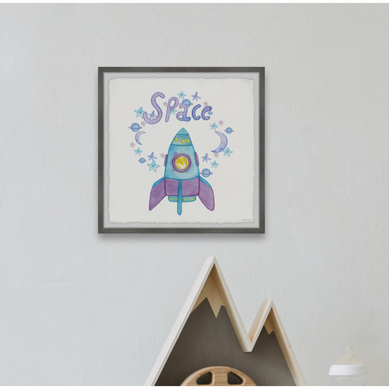 'Space Bound' Framed Print, 18" H x 18" W