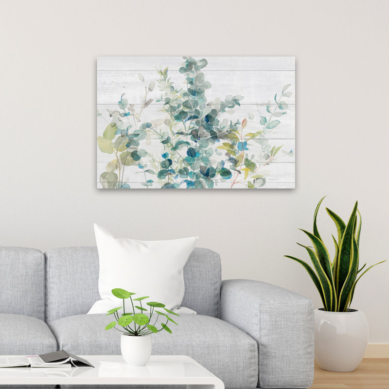 Jardin d'eucalyptus I sur une barrière, H 36 po x l 24 po