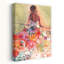 Flower Dress Modern Contemporary Flower Wall Art Print-763567074