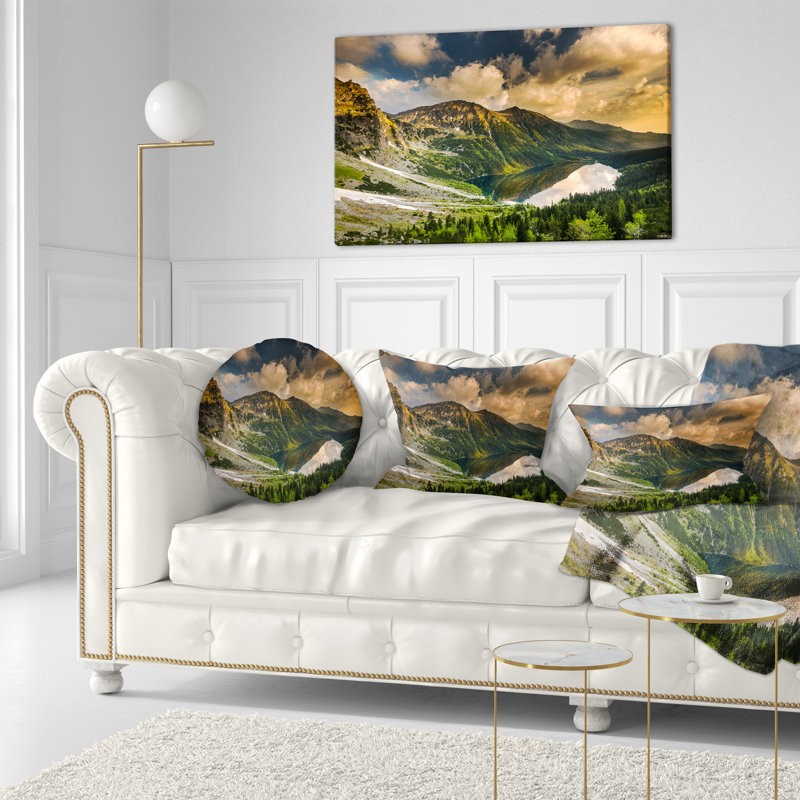 Coussin lombaire à imprimé ciel