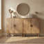 63" Mid-Century Modern Sideboard Buffet with 4 Doors, Adjustable Shelves, and Hidden Storage