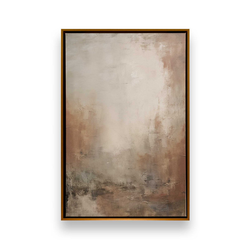 «Russet Mist Déroulant», reproduction sur toile roulée, Cadre flottant, H 12,75 po x l 8,75 po x P 1,75 po, Or poli